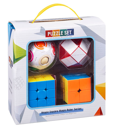 4-i-1 Magic Puzzles – Cube, Ball og Snake