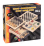 4-i-1 Træspil – Skak, Backgammon, Dam og Ludo