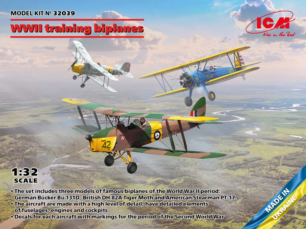 ICM WWII bi-plane træningsfly 3 i 1 - 1:32