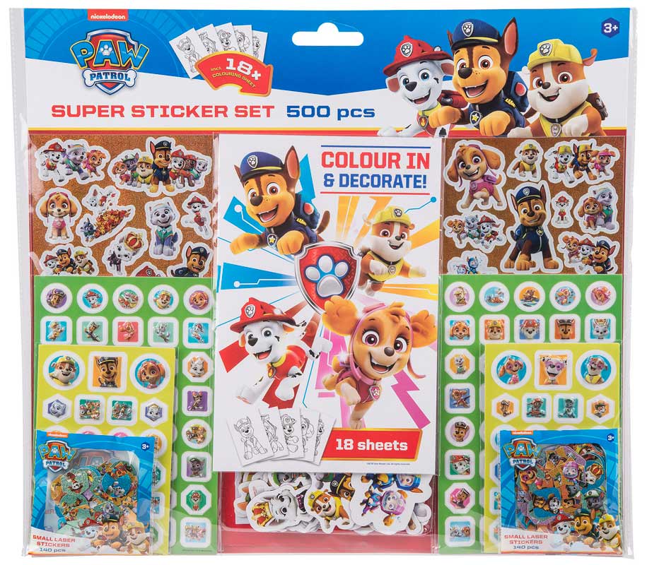 Paw Patrol mega sæt med klistermærker