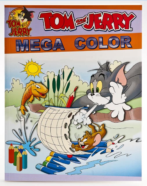 Malebog m/ Tom og jerry - 128 sider