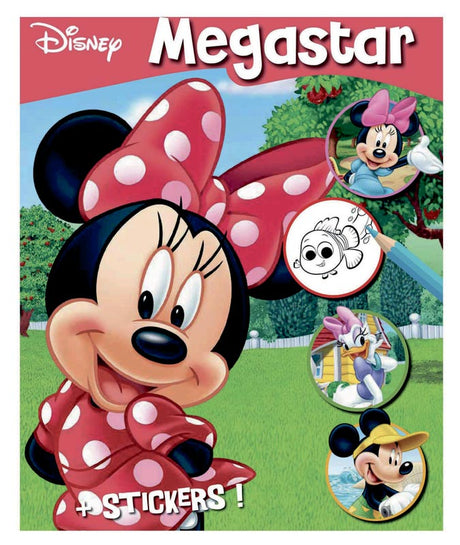 Megastar malebog med Minnie Mouse samt stickers