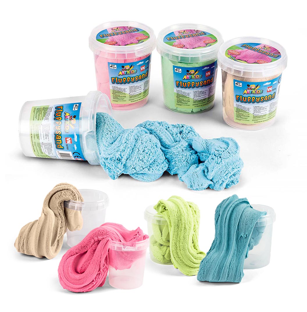 Artkids Fluffy Sand 500 g - Assorteret Farve