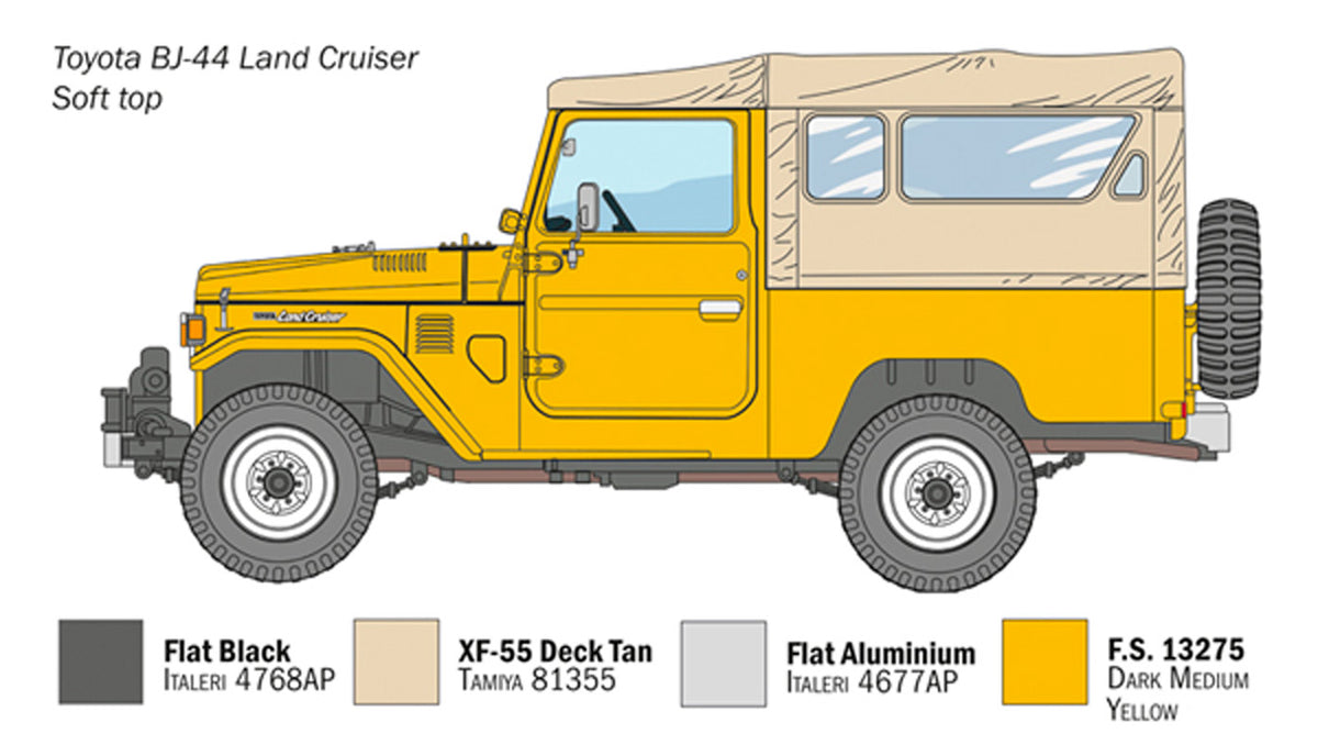 Italeri 1:24 Toyota BJ44 Land Cruiser - Modelbil