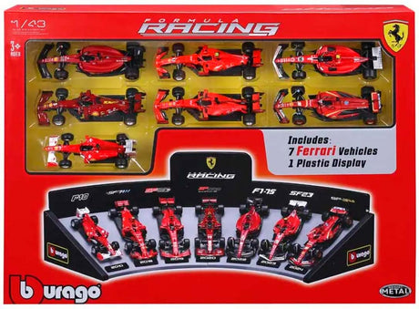 F1 Ferrari deluxe gavesæt med display stand 1:43