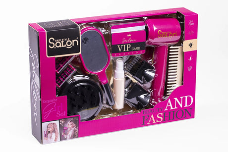 Hair Style Salon Beauty Hårstylingsæt –-Føntørrer & Tilbehør, 11 dele