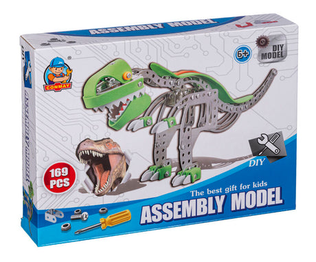 Metal Dino Byggesæt – 169 dele