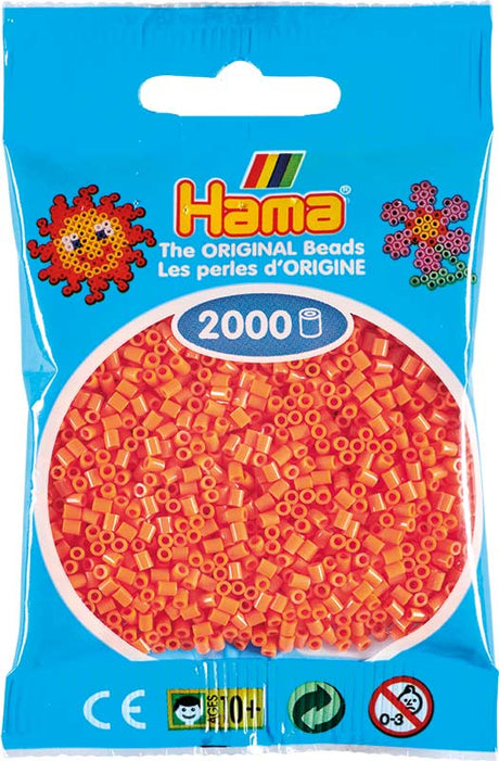 Hama mini perler 501-79 2000 stk - abrikos