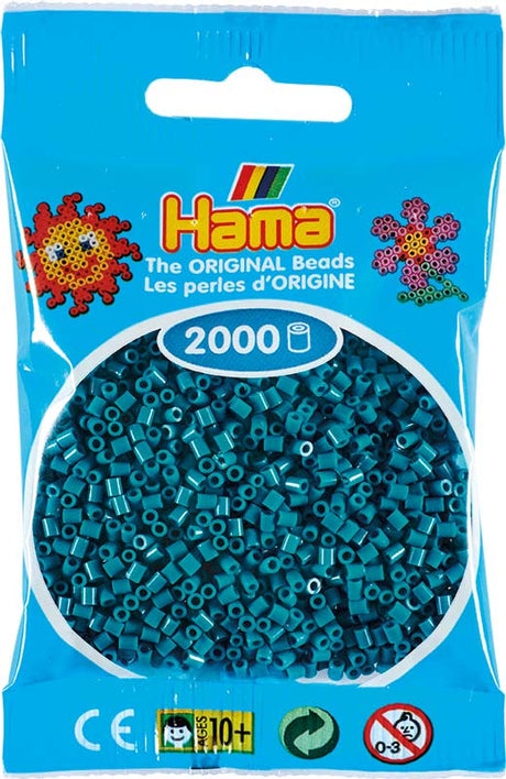 Hama mini perler 501-83 2000 stk - Petrol