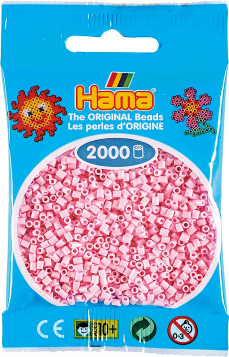Hama mini perler 501-95 2000 stk - Pastel rosa