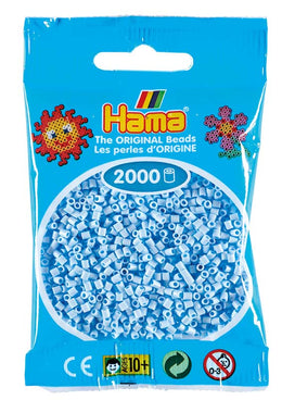 Hama mini perler 501-97 2000 stk - Pastel isblå