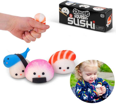 Scrunchems squishy sushi – 3 stk.