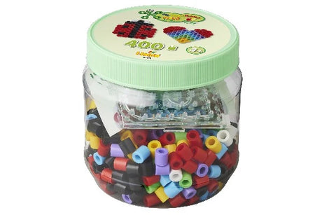 Hama Maxi Perler 400 stk. + 2 Perleplader - Grøn Dåse