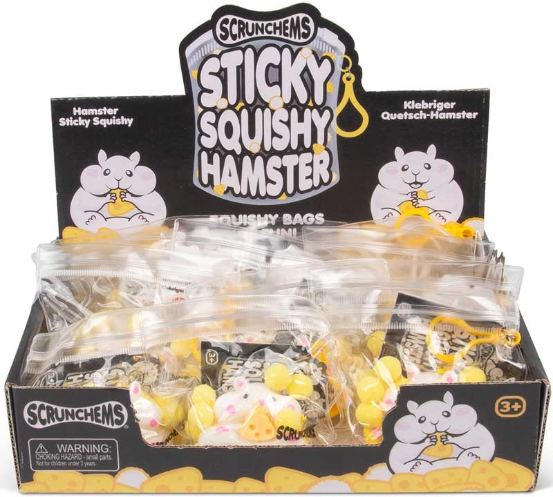 Scrunchems sticky squishy hamster