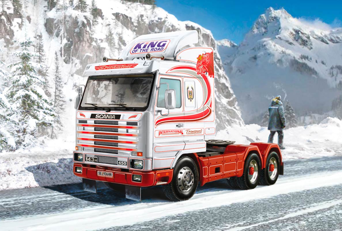 Italeri 1:24 Scania Streamline 143H 6x2 - Modellastbil