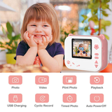 Digital Instant Print Kamera til Børn - Pink