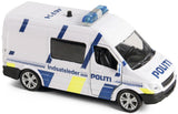 Politibil indsatsleder i metal m/ lys & lyd