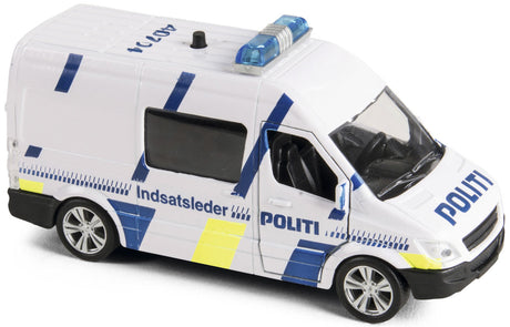 Politibil indsatsleder i metal m/ lys & lyd