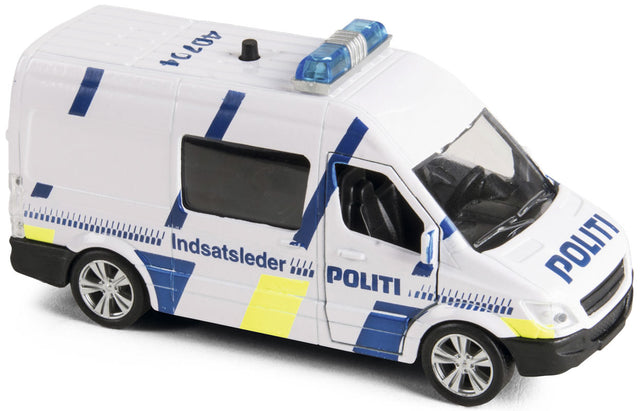 Politibil indsatsleder i metal m/ lys & lyd