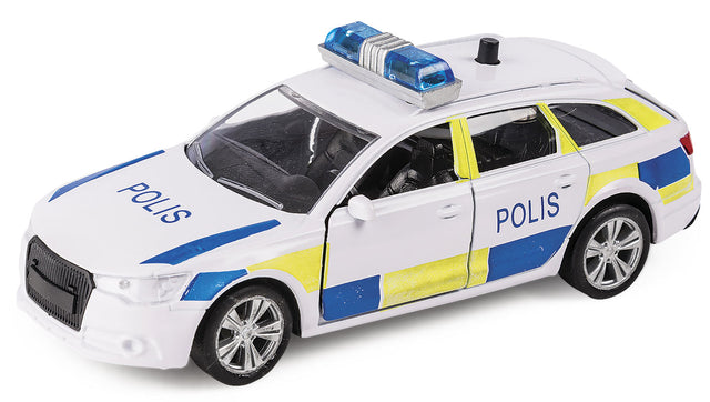 Polisbil i metall med ljus och ljud (SE)