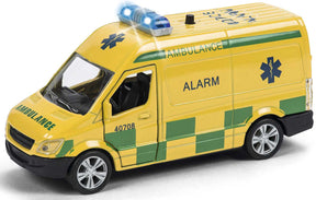Ambulance i metal m/ lys & lyd