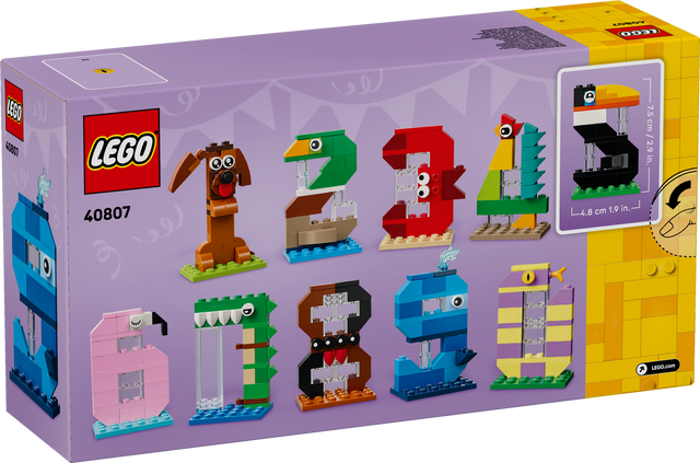 LEGO 40807 Birthday Numbers Byggesæt