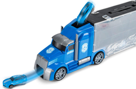 Mega politiautotransporter med 6 køretøjer