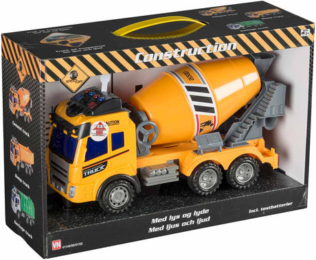 Construction cementblander med lyd og lys