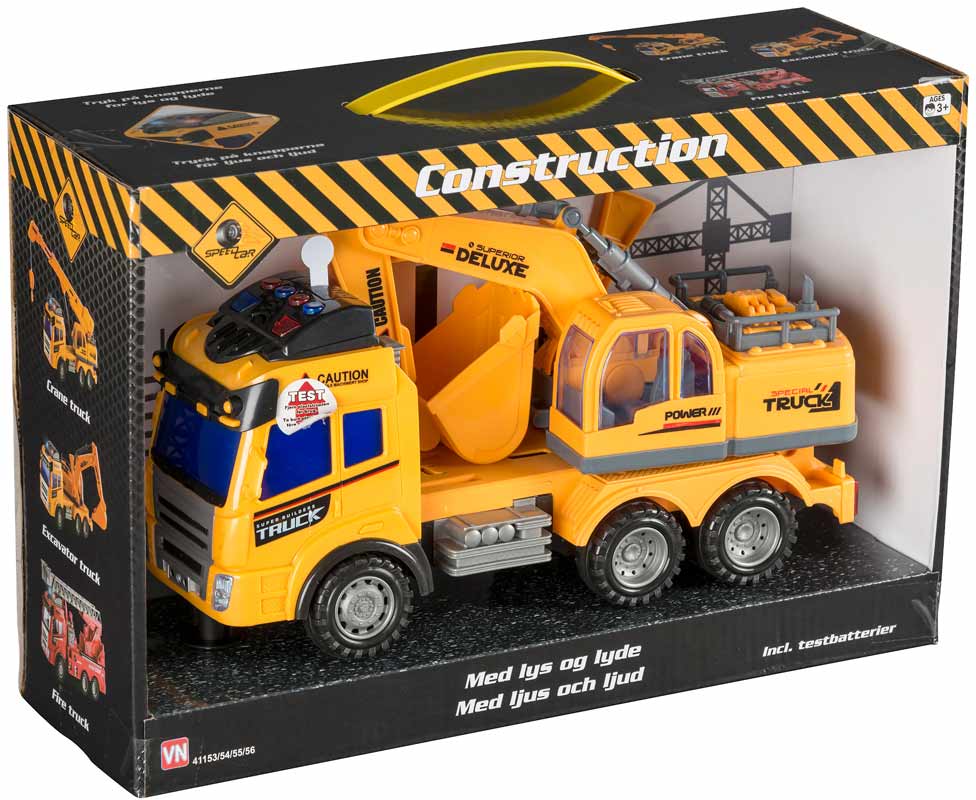 Lastbil med rendegraver - 28 cm.