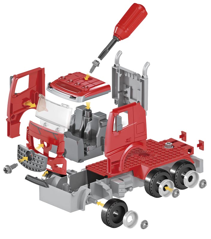 Speedcar 2-i-1 construction brandbil