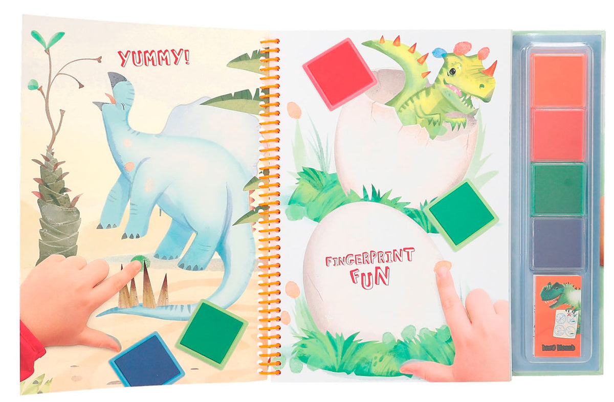 Dino World fingermalebog