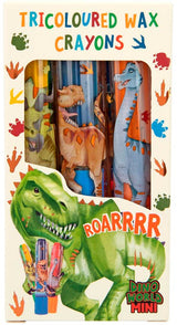 Dino World vokskridtsæt 3 farvet