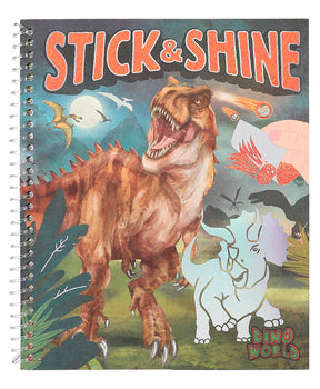 Dino World Malebog - Stick & Shine