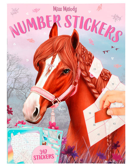 Miss Melody Nummer stickers bog