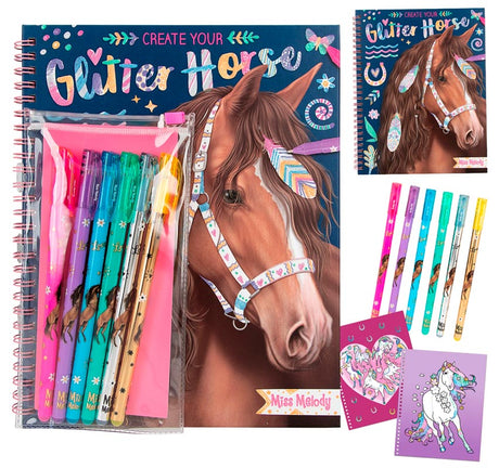 Miss Melody glitter horse malebog