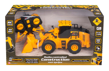 R/C gummiged 1:24 – fjernstyret entreprenørmaskine