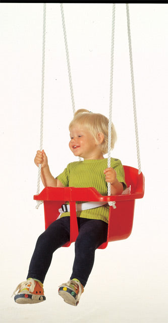 Baby gynge i kraftig plast.