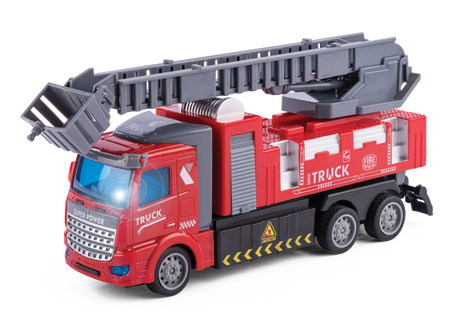 SPEED R/C Stigebrandbil – fjernstyret brandbil med lys