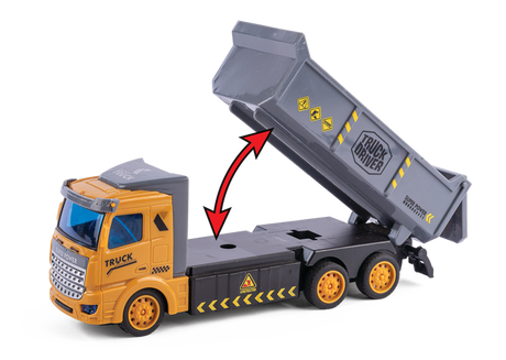 SPEED R/C dumptruck – med lys/lyd (27 MHz)