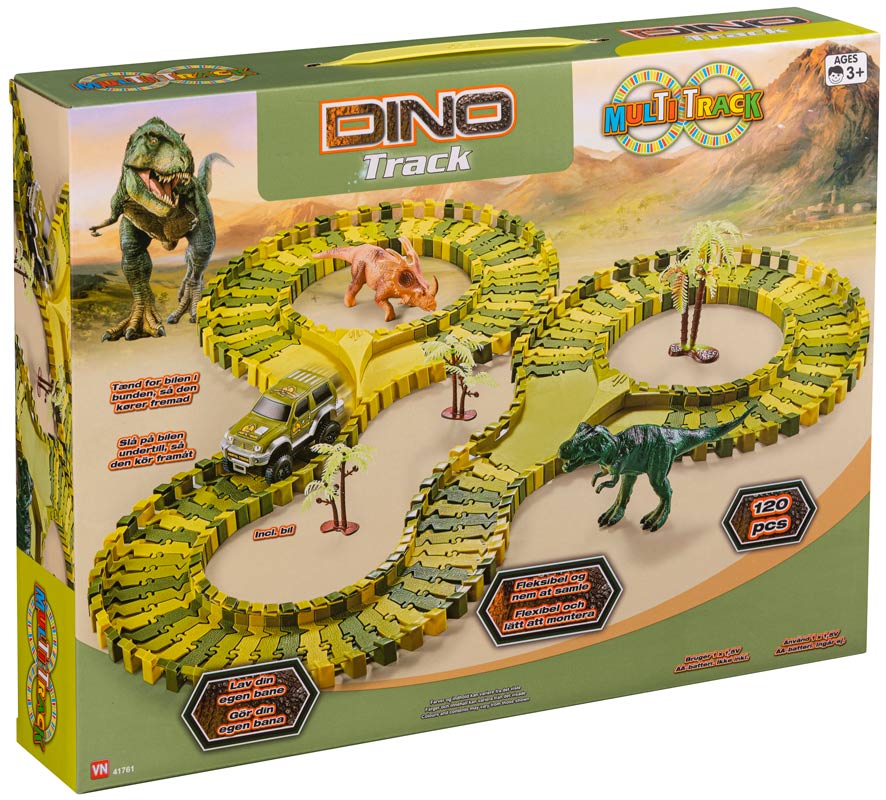 Speedcar Dino Multi Track bilbane med 120 dele
