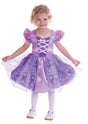 Mini prinsessekjole med glimmer - str 104 cm