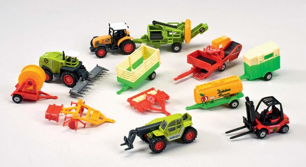 Mini Bull Traktor gavesæt med 12 dele.