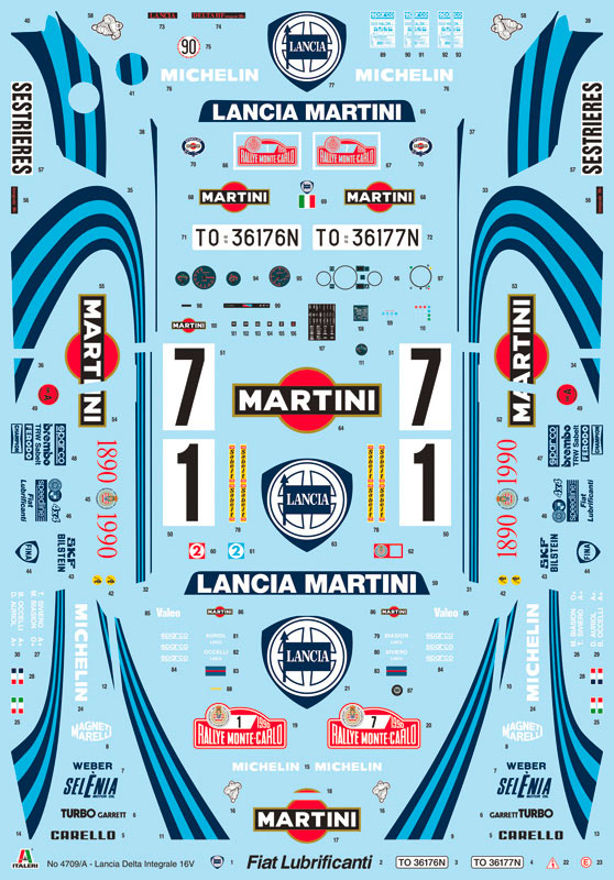 Italeri 1:12 Lancia Delta HF integrale 16v - Modelbil