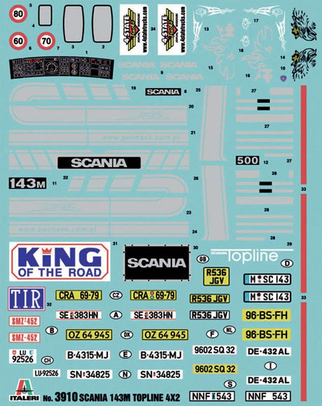 Italeri Scania 143M Topline 4x2 - 1:24