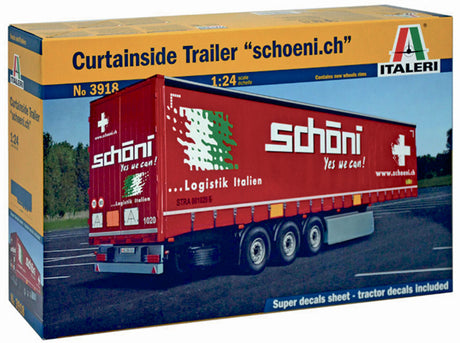 Italeri Curtainside lastbiltrailer "schoeni.ch" - 1:24