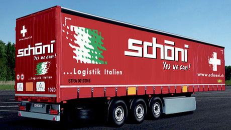 Italeri Curtainside lastbiltrailer "schoeni.ch" - 1:24