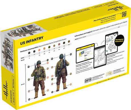 Heller soldater US infantry 50 stk - 1:72