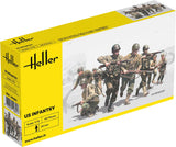 Heller soldater US infantry 50 stk - 1:72