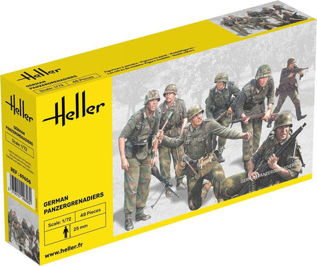 Heller soldater German panzergrenadiers 48 stk - 1:72