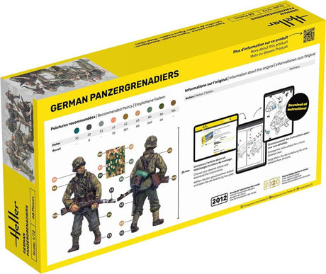 Heller soldater German panzergrenadiers 48 stk - 1:72